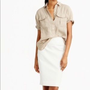 J.Crew Number 2 Pencil Skirt in Cotton Twill